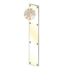 Door Push Plates - Aluminum and Solid Brass