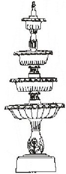 4 Tier Fountain