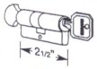 SlimlineThumbturn Cylinder for 2650 C/3