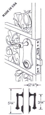 CEL 9215 Mortise Lever