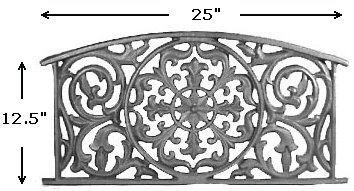 Cast Iron House Vent - rhv102